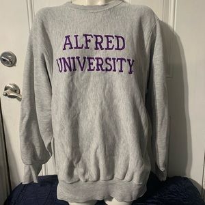 Vintage 80s Alfred University Pro Wave Heavyweight Sweatshirt size XL